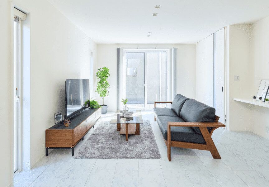 八尾モデルハウスリビング写真