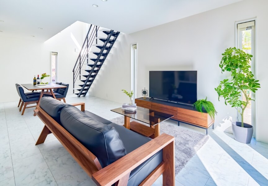 八尾モデルハウスリビング写真