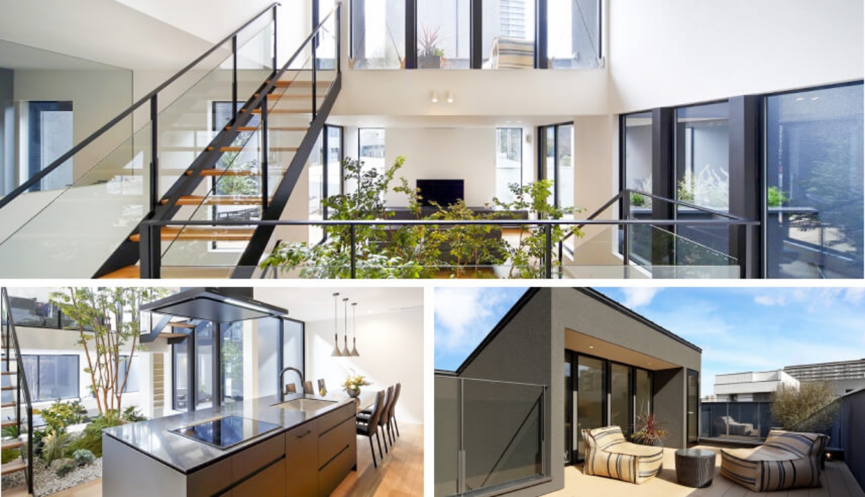 眺望と、心地よい暮らしを楽しむスキップフロア