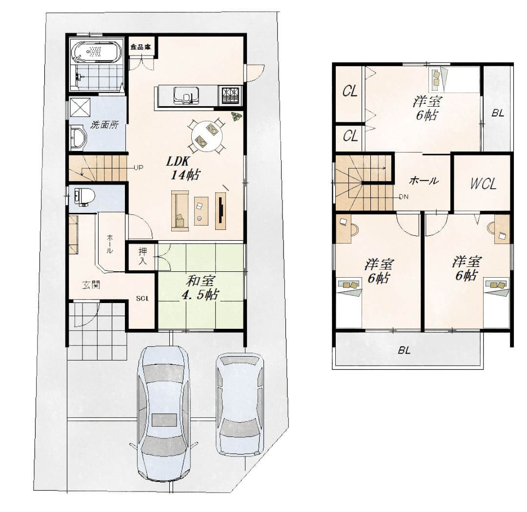 A号地 4LDK+ウォークインクローゼット